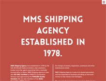 Tablet Screenshot of mmsshipping.com